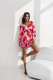 Teon Clothing EU Chic Short dress with long sleeves