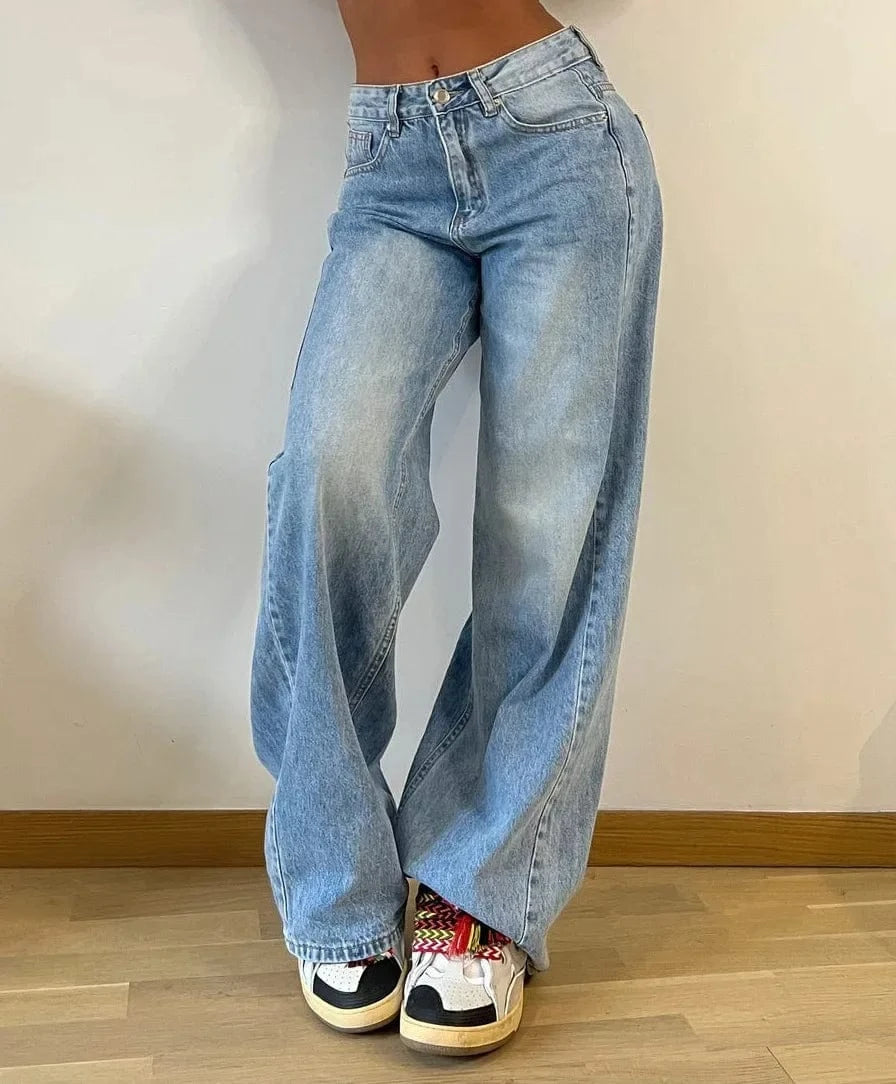 Teon Clothing Shop Baggy high waisted jeans