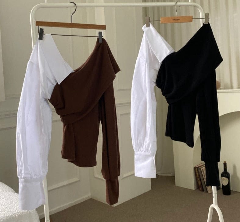 Teonclothingshop 2023 new casual fashion off the shoulder t-shirt