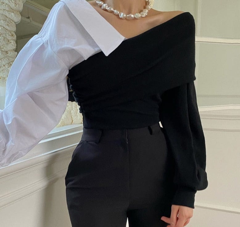 Teonclothingshop 2023 new casual fashion off the shoulder t-shirt