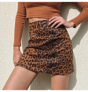 Teonclothingshop A Line Suede Mini Skirts For Women 2024