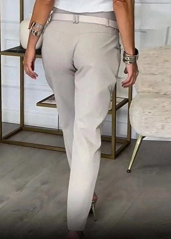 Teonclothingshop Casual Button High-waisted Women's Pants