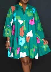 Teonclothingshop Chic Floral Midi Dress for Autumn