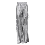 Teonclothingshop Chic Silver Women Pants