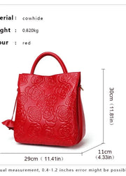 Teonclothingshop Classic embossed women's leather bag