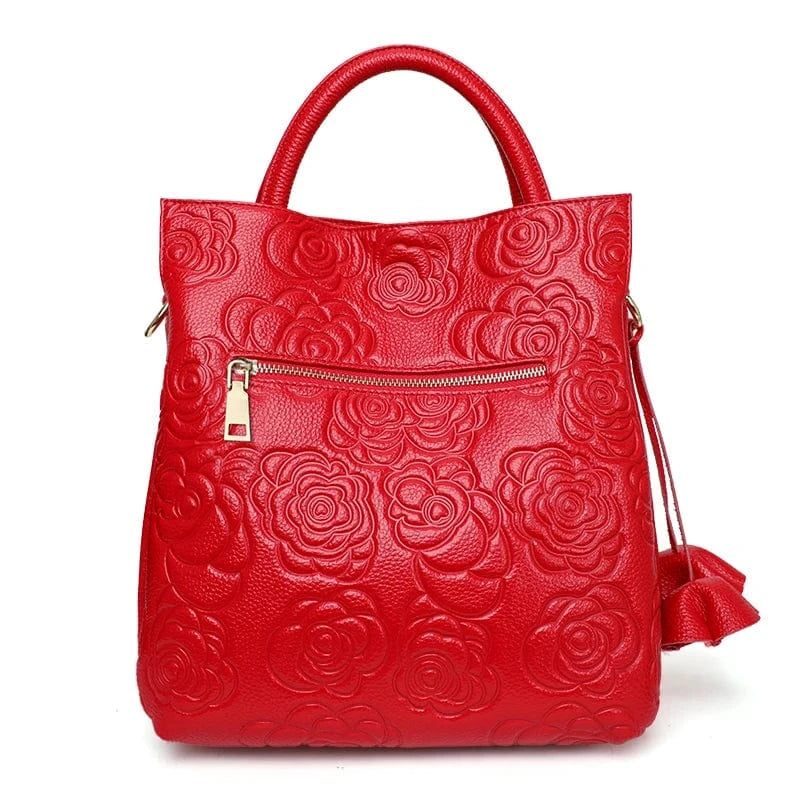 Teonclothingshop Classic embossed women's leather bag