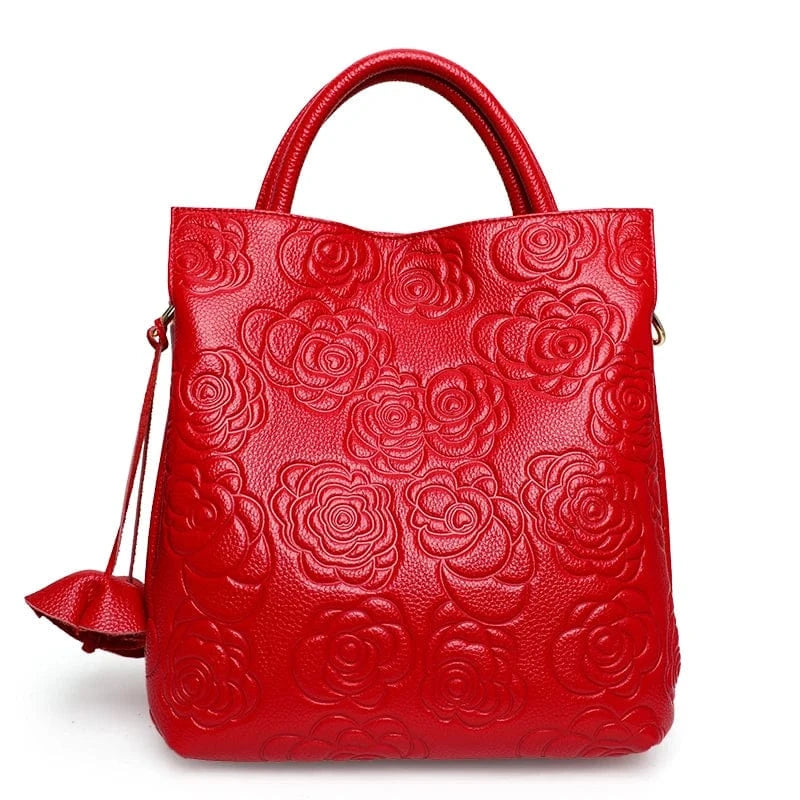 Teonclothingshop Classic embossed women's leather bag
