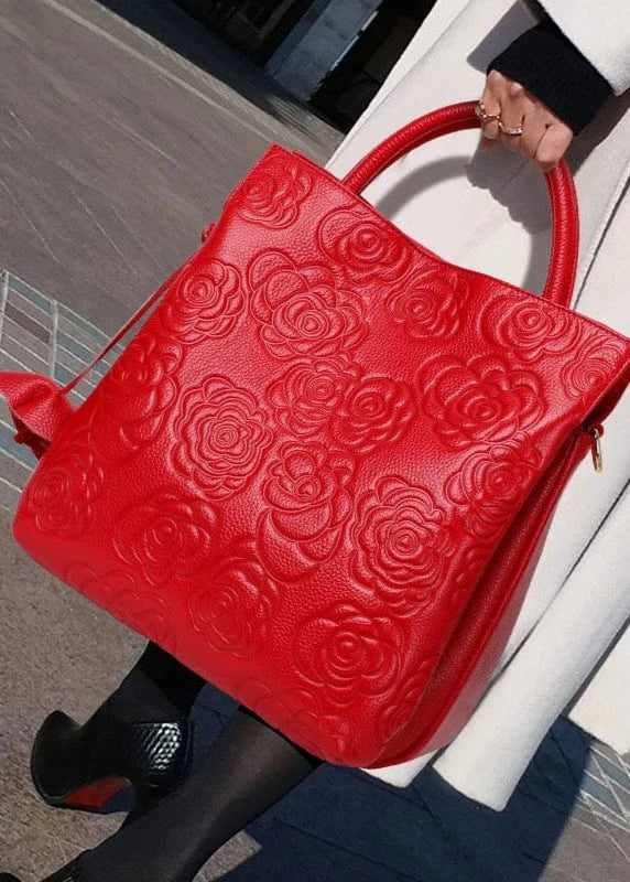 Teonclothingshop Classic embossed women's leather bag