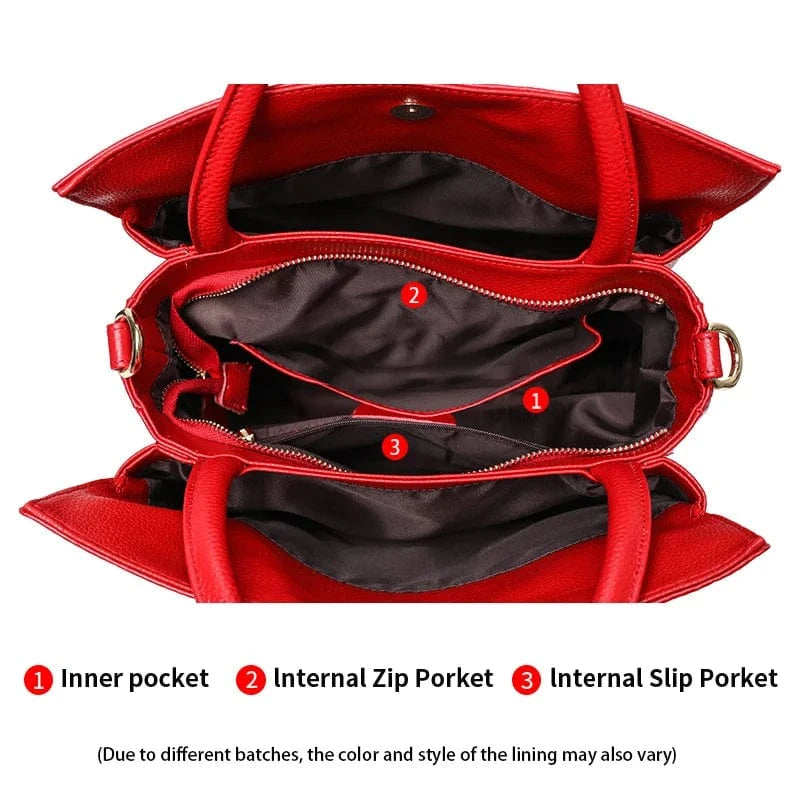 Teonclothingshop Classic embossed women's leather bag