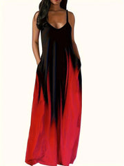 Teonclothingshop Cool Fashion Print Sundress for Curvy Women