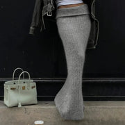 Teonclothingshop Elegant Knitted Long Skirts Women