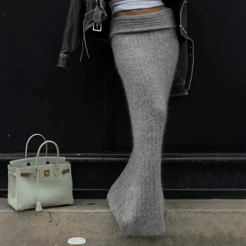Teonclothingshop Elegant Knitted Long Skirts Women