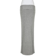 Teonclothingshop Elegant Knitted Long Skirts Women