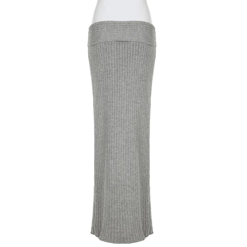 Teonclothingshop Elegant Knitted Long Skirts Women