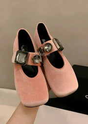 Teonclothingshop Fashion Rhinestone Square Toe Mary Jane Shoes