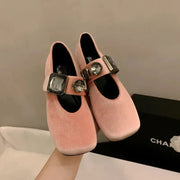 Teonclothingshop Fashion Rhinestone Square Toe Mary Jane Shoes