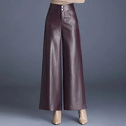 Teonclothingshop High Quality Women PU Leather Wed Leg Pants