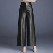 Teonclothingshop High Quality Women PU Leather Wed Leg Pants