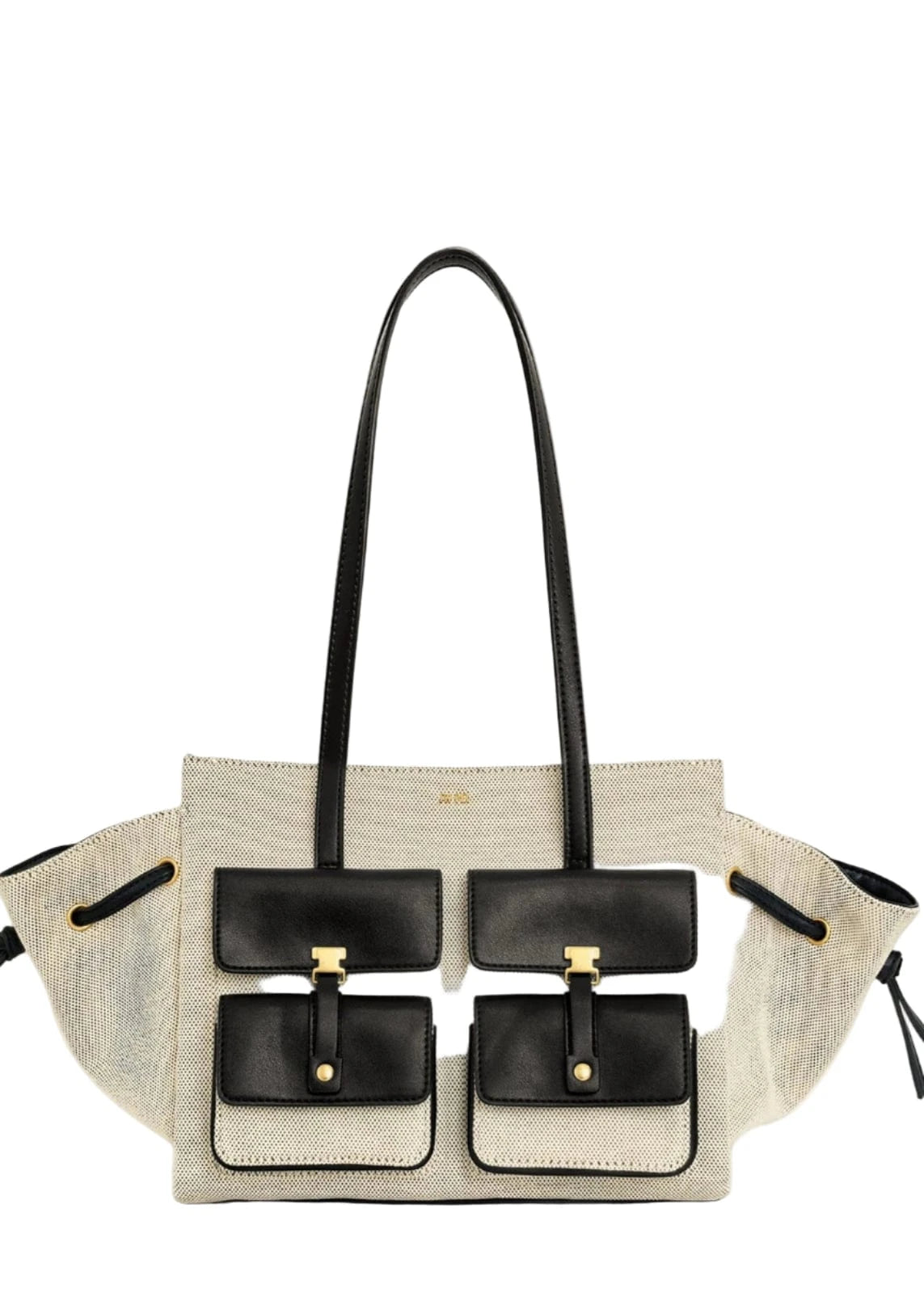 Handbag with black accents and 'JW PEI' branding on a white background