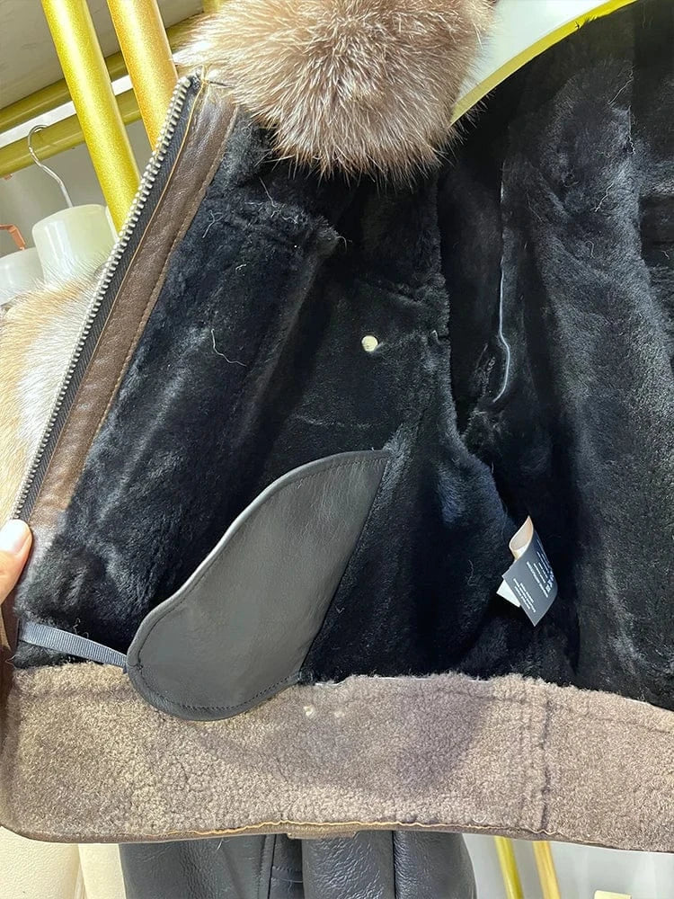 Teonclothingshop Leather Jacket Thick Luxury Female Coats