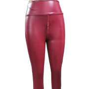 Teonclothingshop Leggings Women High Waist PU Leather