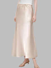 Teonclothingshop Long Black Satin Skirts For Women