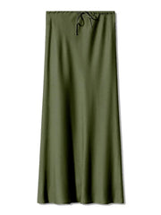 Teonclothingshop Long Black Satin Skirts For Women