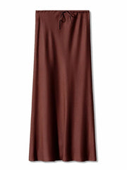 Teonclothingshop Long Black Satin Skirts For Women