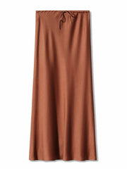 Teonclothingshop Long Black Satin Skirts For Women