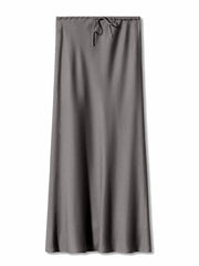 Teonclothingshop Long Black Satin Skirts For Women