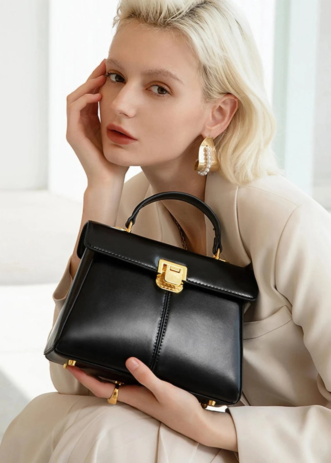 Teonclothingshop Luxury Leather Women's Handbag