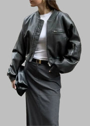 Teonclothingshop Padded Leather Jacket