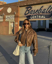 Teonclothingshop Padded Leather Jacket