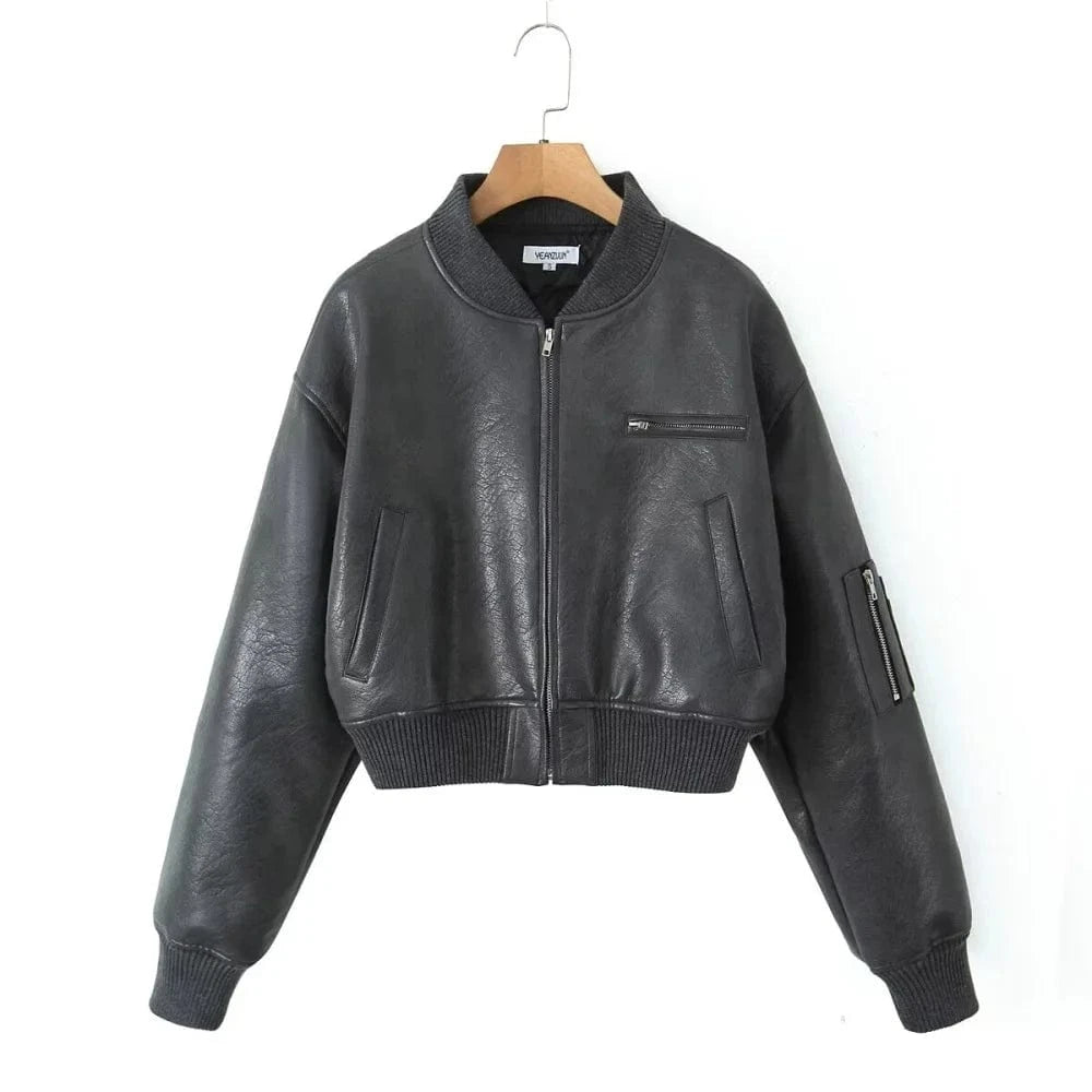 Teonclothingshop Padded Leather Jacket
