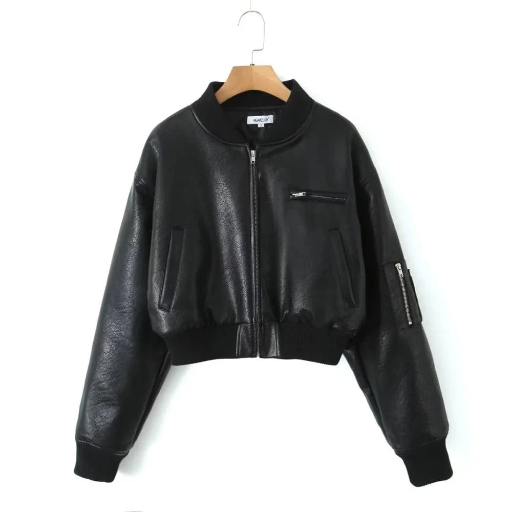 Teonclothingshop Padded Leather Jacket