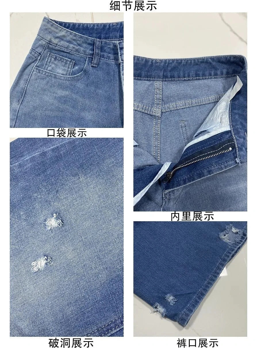 Teonclothingshop Slim Fit Denim Pencil Pants