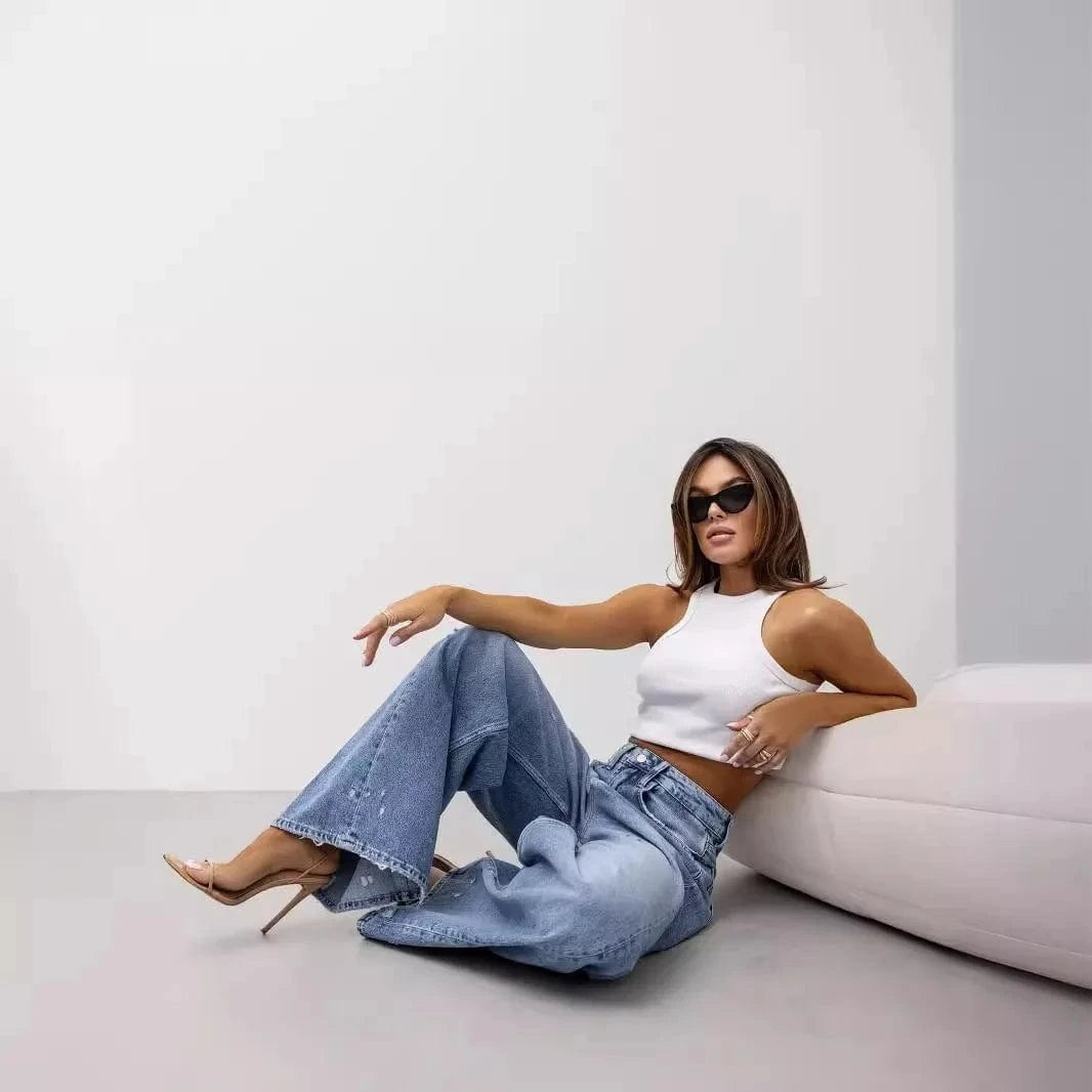 Teonclothingshop Slim Fit Denim Pencil Pants