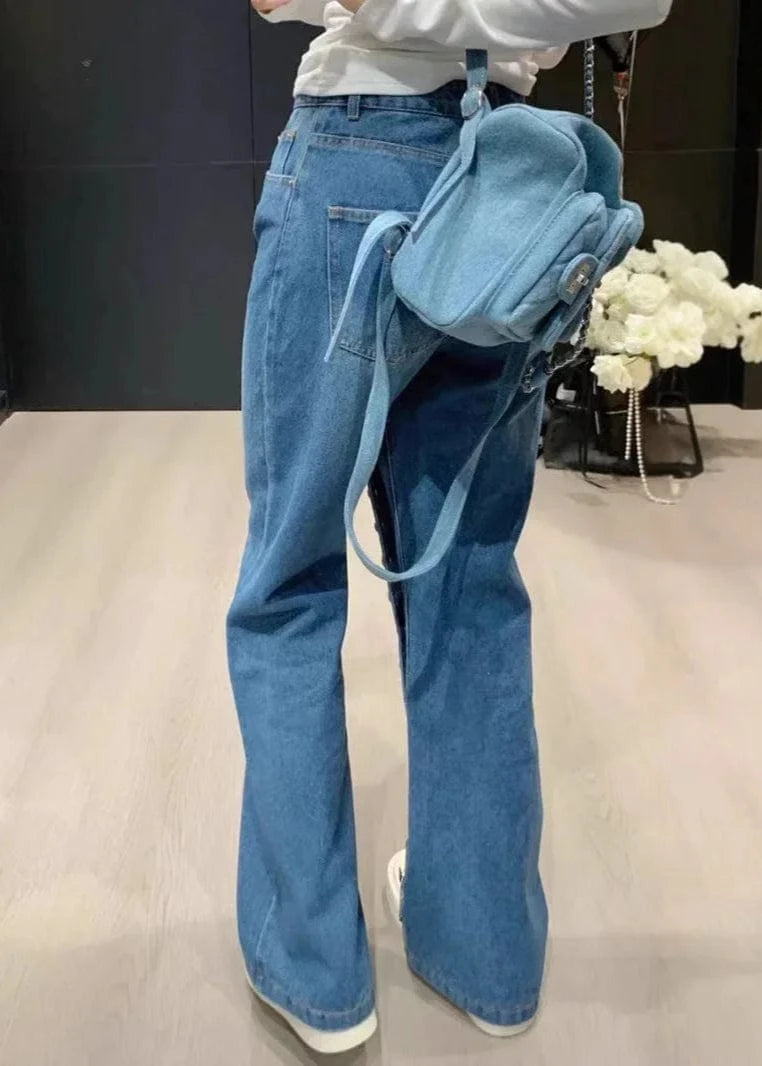 Teonclothingshop Trendy High-Waisted Loose Jeans for Women