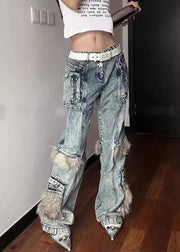 Teonclothingshop Vintage Hip-Hop Style Denim Pants