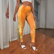 Teonclothingshop VIP FASHION Women's tights in the shape of a mermaid, costume, 3D printed tights