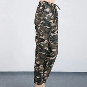 Teonclothingshop Women Casual Drawstring Pockets Long Skinny Pants