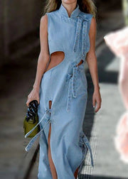 Teonclothingshop Women Denim Dress Fashion High Waist