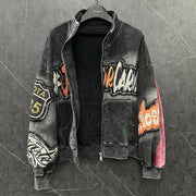 Teonclothingshop Women’s Embroidered Flower Sweatshirt Jacket