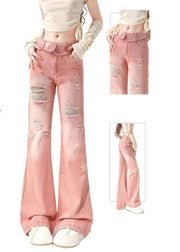 Teonclothingshop Women’s Pink Star Jeans