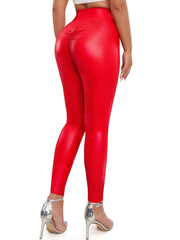 Teonclothingshop Women's Push Up Leggings with High Waist Zipper