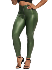 Teonclothingshop Women's Push Up Leggings with High Waist Zipper