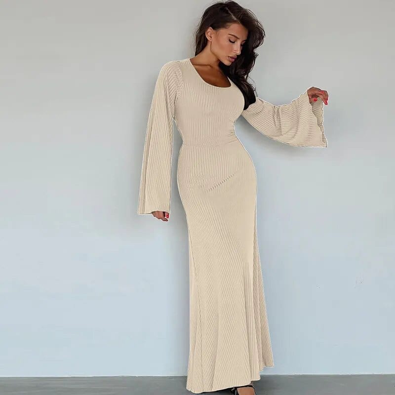 Teonclothingshop Women's Ribbed Maxi Dress