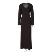 Teonclothingshop Women's Ribbed Maxi Dress