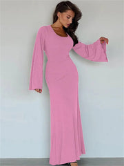 Teonclothingshop Women's Ribbed Maxi Dress