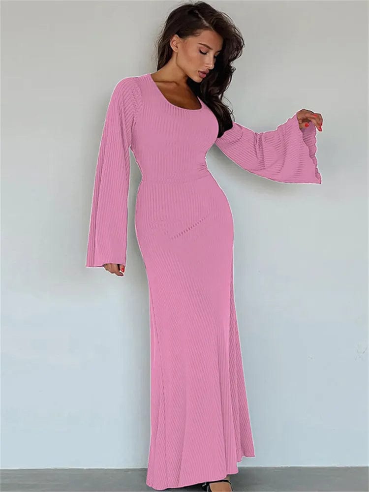 Teonclothingshop Women's Ribbed Maxi Dress